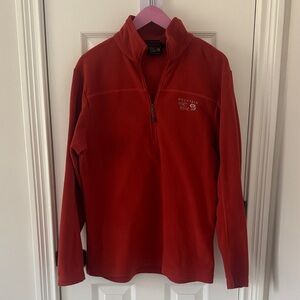 Mountain Hardwear Burnt Orange Half-Zip Fleece